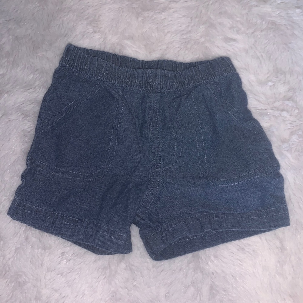 (3 for $10) Carter’s blue shorts 6 month baby boy